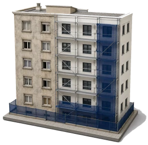 Bâtiment existant en cours de rénovation